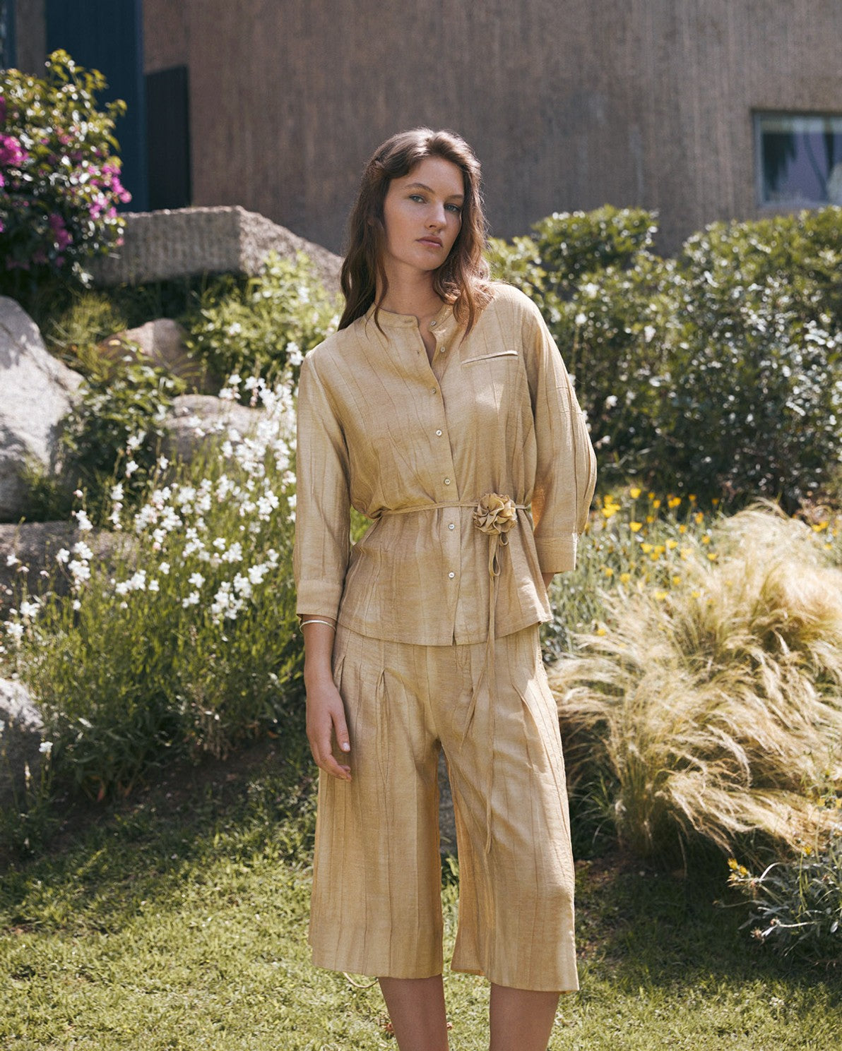 44857 - Crinkled Effect Shirt