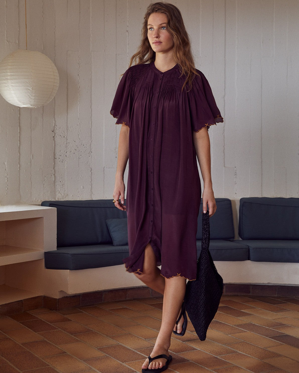 44808 - Mao Collar Dress
