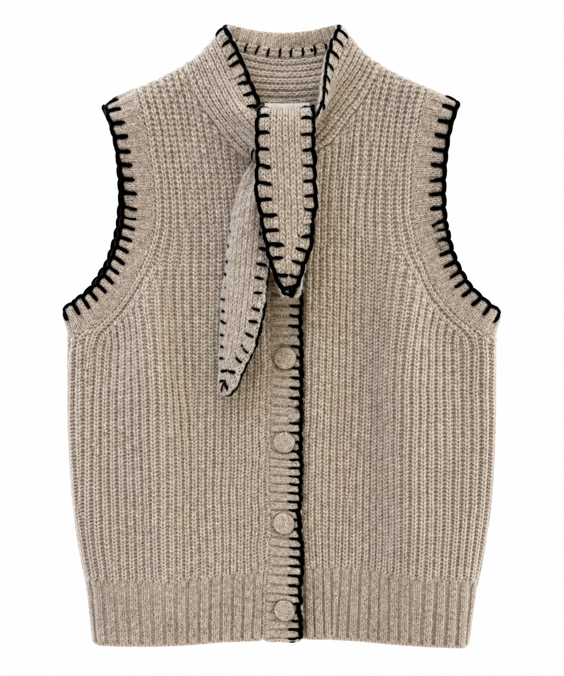 Gertrude Blanket Stitch Vest