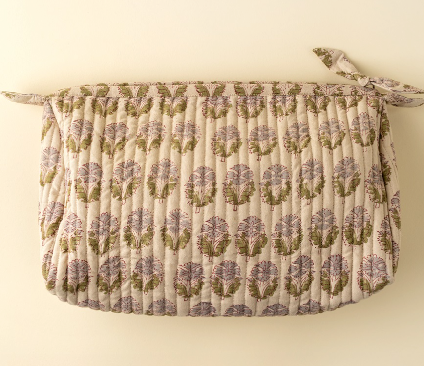 Bag - Quilted Pattern Make Up Bag