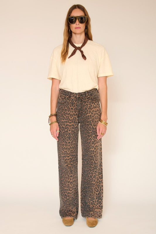 The Jagger Leopard Print Jean