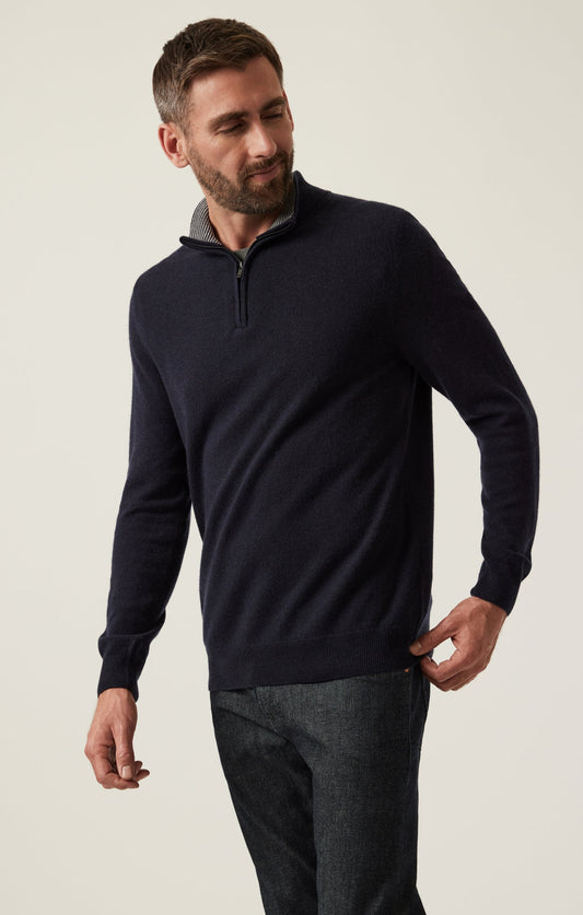 Cashmere Quarter Zip Sweater