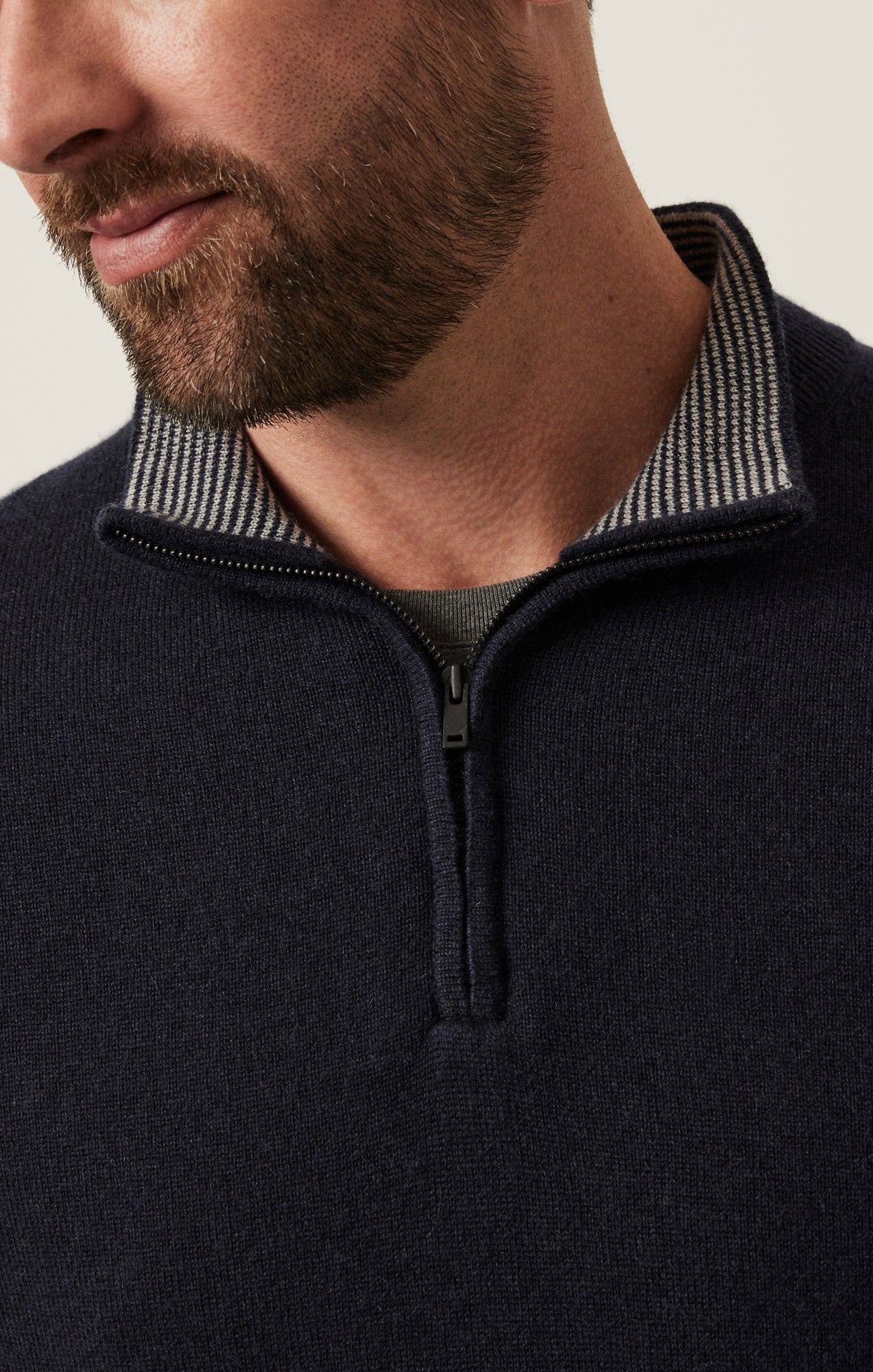 Cashmere Quarter Zip Sweater