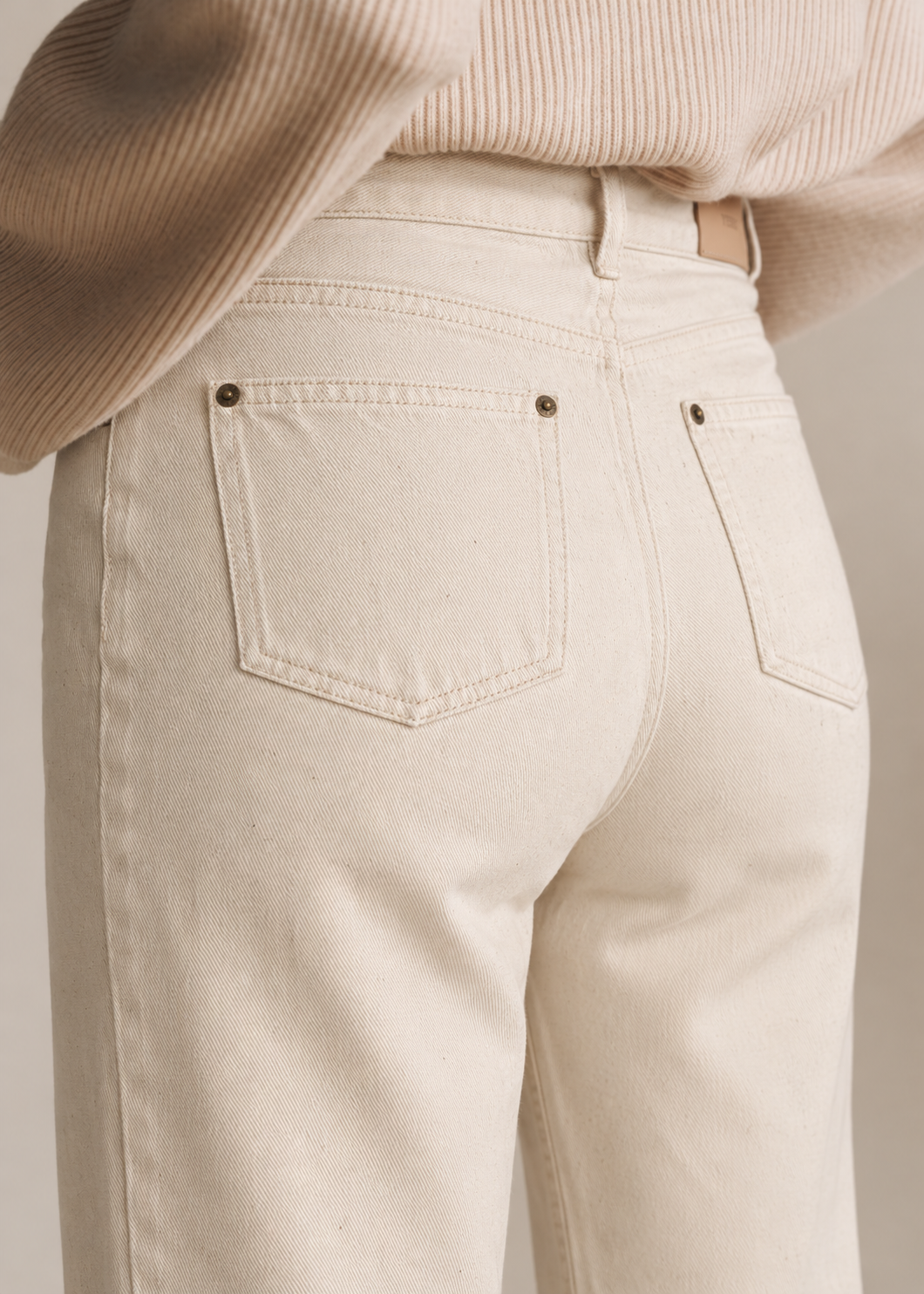 45851-Wide Leg Denim Trousers