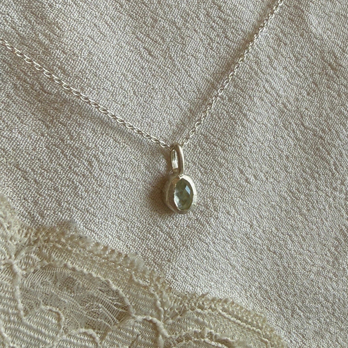 Skye Necklace | Aquamarine & Silver