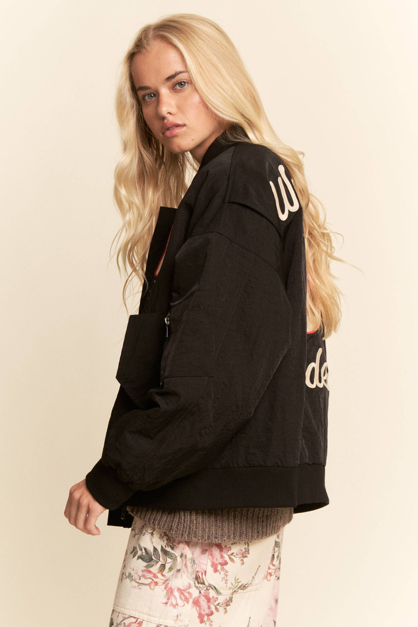 Embroidered Western Bomber Jacket