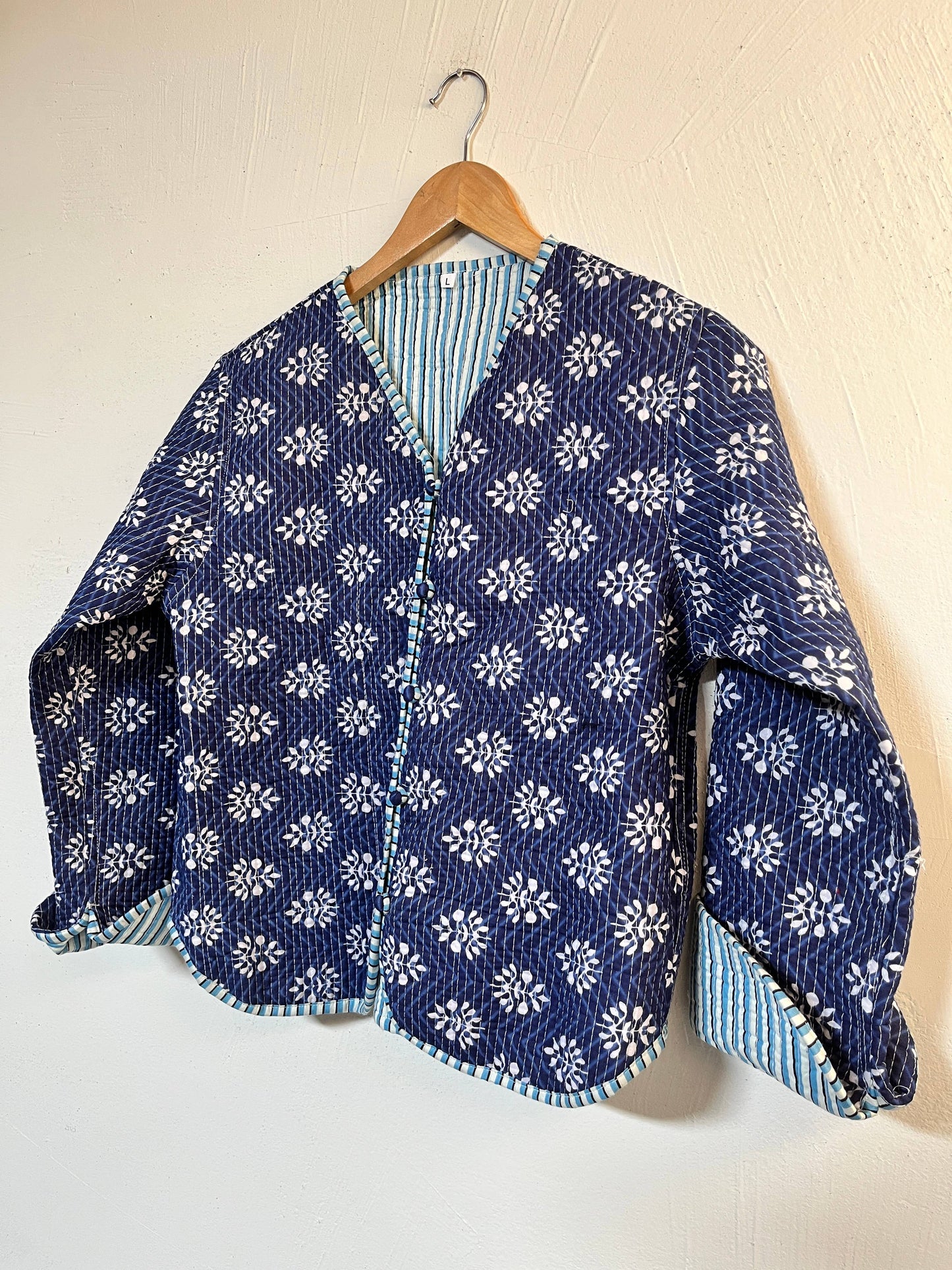 Dahlia Reversible Cotton Quilted Jacket