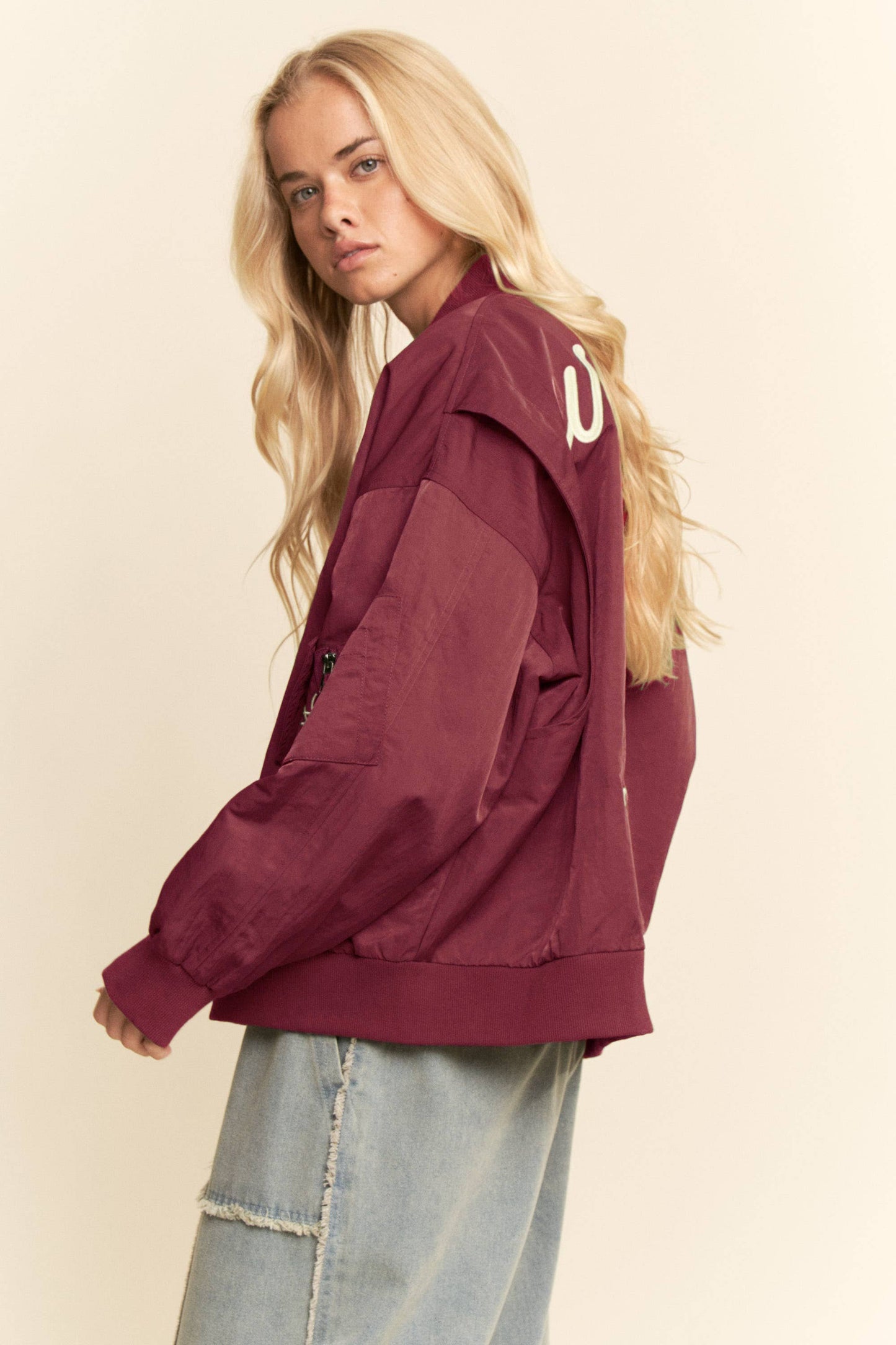 Embroidered Western Bomber Jacket