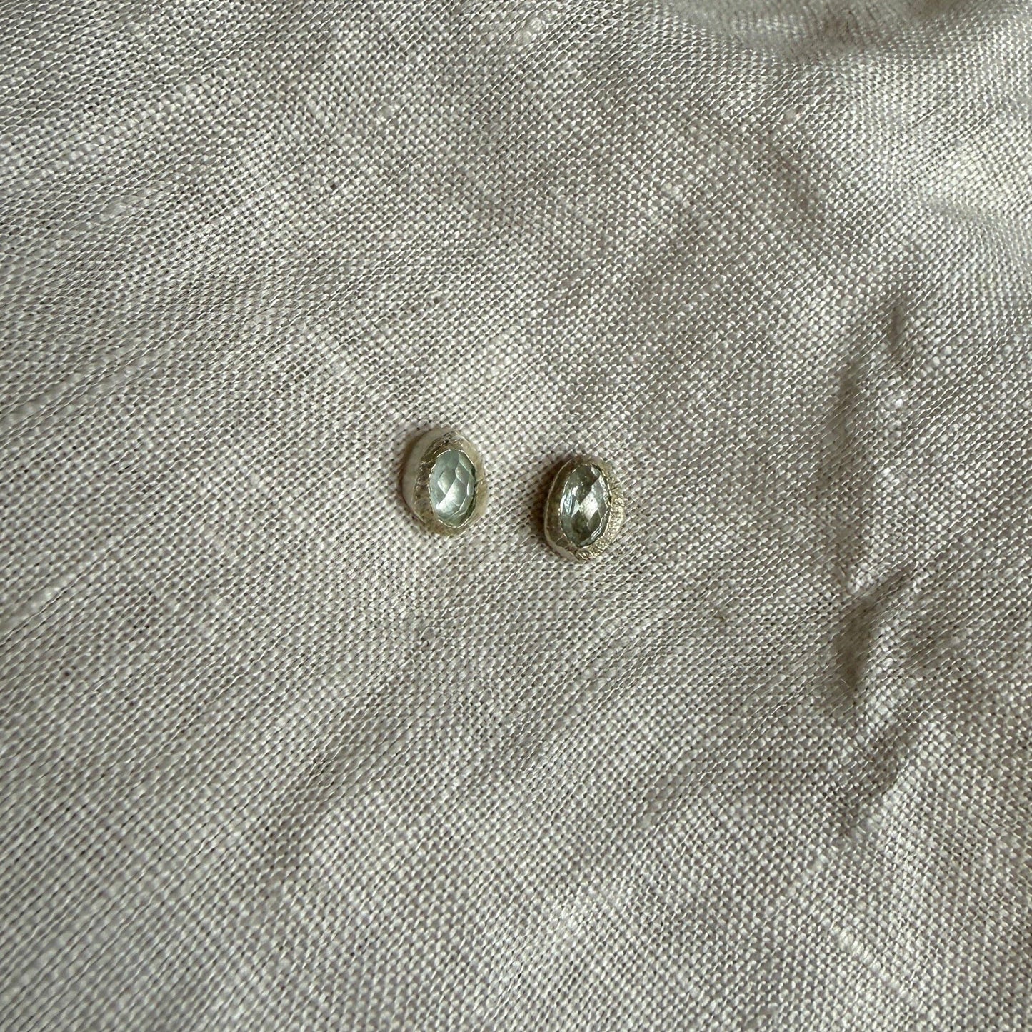 Skye Studs | Aquamarine & Silver