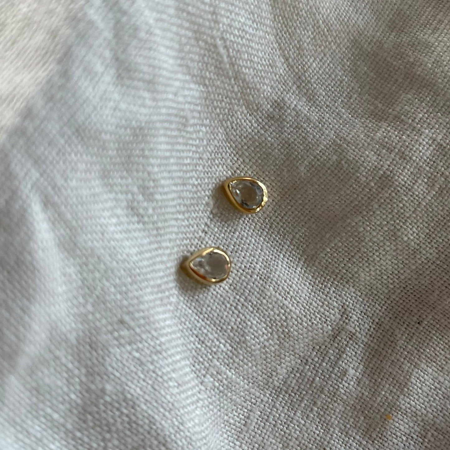 Joy Studs | Quartz & Gold