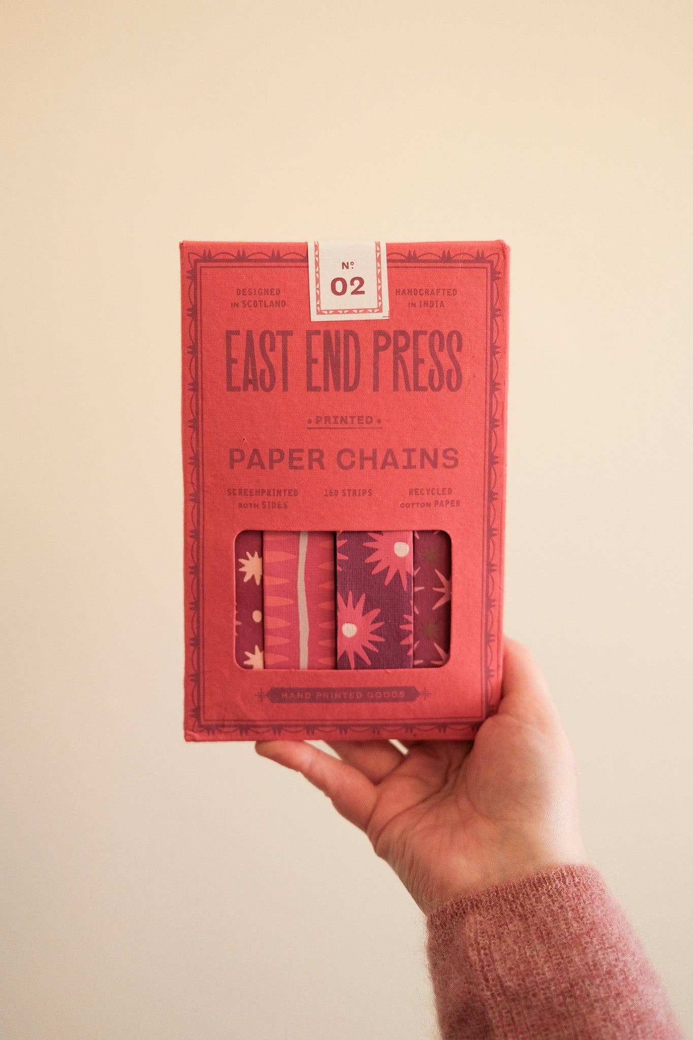 UK/EU: Pink & Red Paper Chain Kit