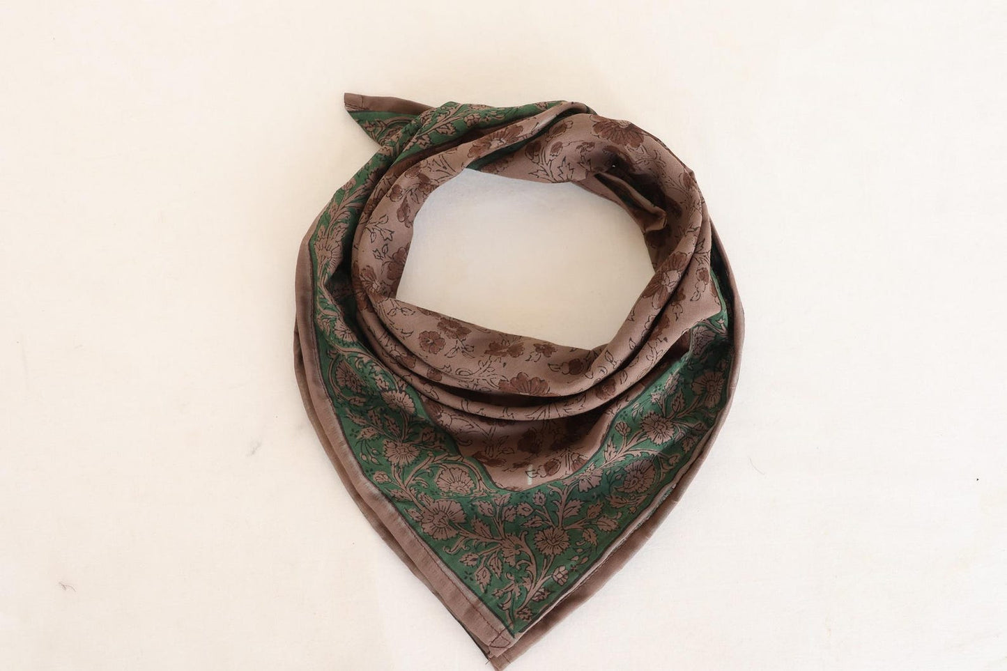 Mauve Block Print Bandana