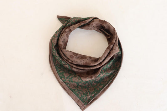 Mauve Block Print Bandana