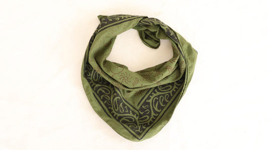 Verte Block Print Bandana