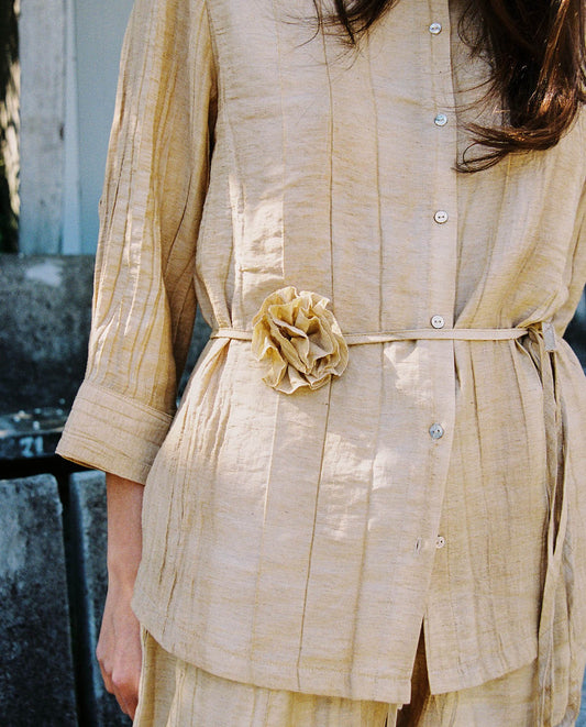 44857 - Crinkled Effect Shirt