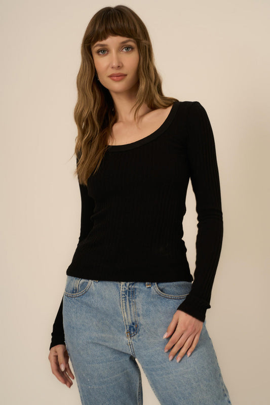 Scoop Washed Long Sleeve